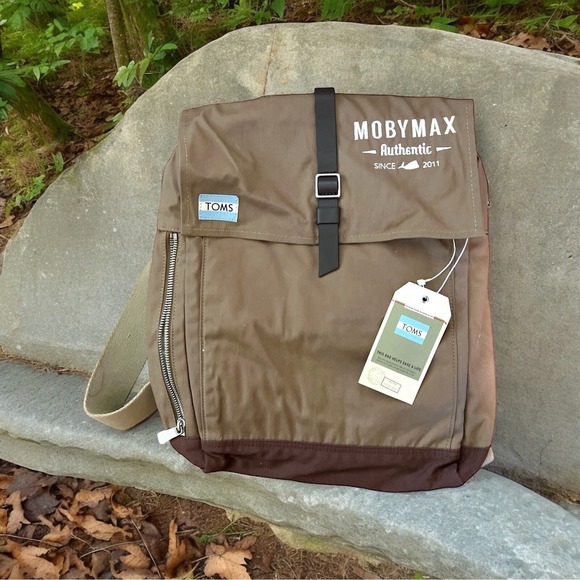 NEW Toms Mobymax Olive Trekker Utility Canvas Backpack NWT TOM'S - Picture 1 of 9